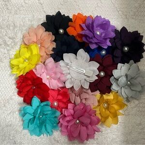 Colorful Floral Hair Clips Set